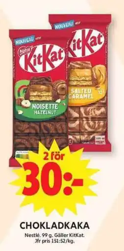 ICA Maxi NESTLÉ Chokladkaka erbjuda
