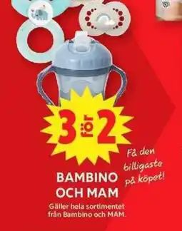 ICA Maxi Bambino och mam erbjuda