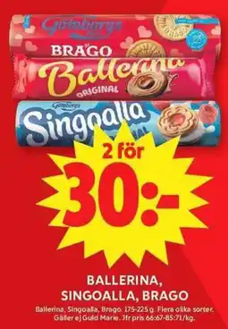 ICA Maxi Ballerina, singoalla, brago erbjuda