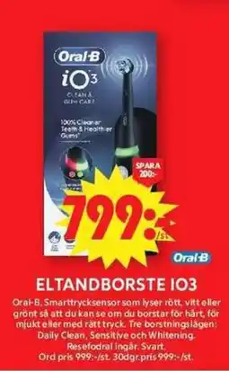 ICA Maxi ORAl-B Eltandborste 103 erbjuda