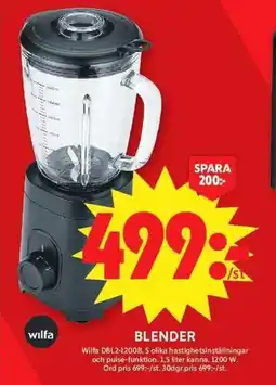ICA Maxi WILFA Blender erbjuda