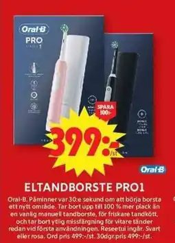 ICA Maxi ORAL-B Eltandborste pro1 erbjuda