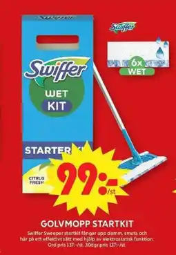 ICA Maxi SWIFFER Golvmopp startkit erbjuda