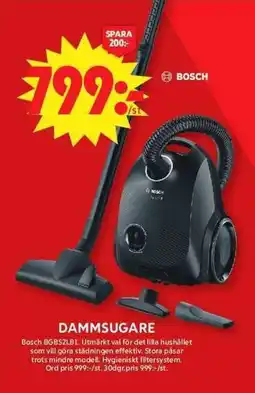 ICA Maxi BOSCH Dammsugare erbjuda
