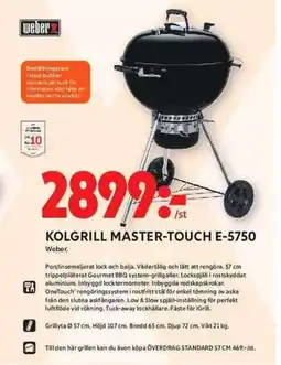 ICA Maxi WEBER Kolgrill master-touch E-5750 erbjuda
