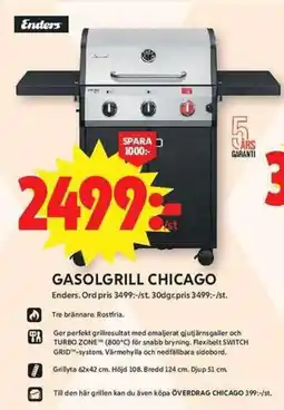 ICA Maxi ENDERS Gasolgrill chicago erbjuda