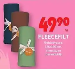 ICA Maxi NOBILE HOUSE Fleecefilt erbjuda