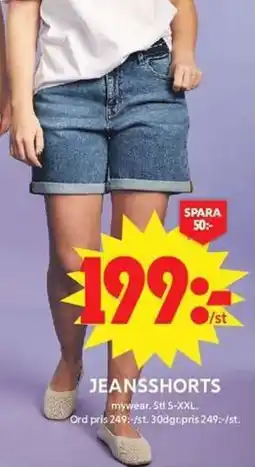 ICA Maxi Jeansshorts erbjuda