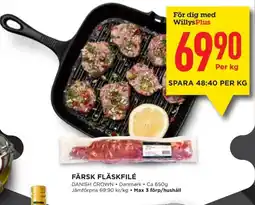 Willys Färsk fläskfilé erbjuda