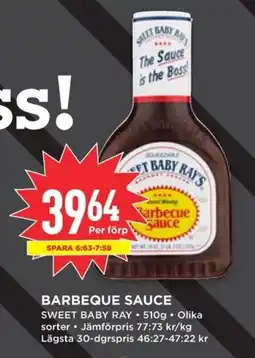 Willys SWEET BABY RAY Barbeque sauce erbjuda