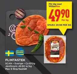 Willys SCAN Flintastek erbjuda