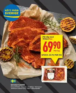 Willys Skivad karré erbjuda