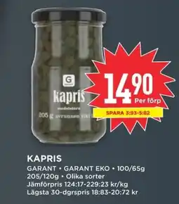 Willys GARANT Kapris erbjuda