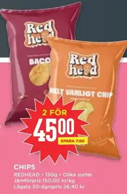 Willys REDHEAD Chips erbjuda