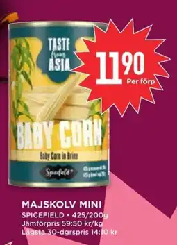 Willys SPICEFIELD Majskolv mini erbjuda