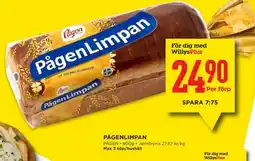 Willys PÅGEN Pågenlimpan erbjuda