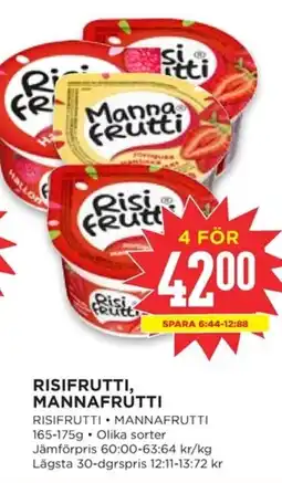 Willys Risifrutti, mannafrutti erbjuda