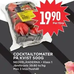Willys NEDERLÄNDERNA Cocktailtomater på kvist erbjuda