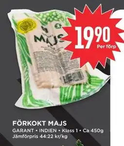 Willys GARANT Förkokt majs erbjuda