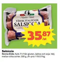 Coop NONNA ELIDE Salsiccia erbjuda