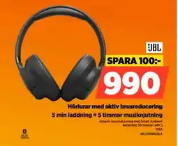 Power Hörlurar med aktiv brusreducering erbjuda