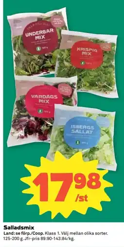 Coop Salladsmix erbjuda