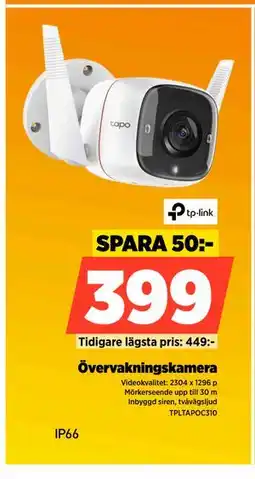 Power Övervakningskamera erbjuda