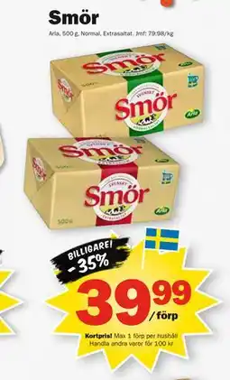 Pekås Smör, Medlemspris erbjuda