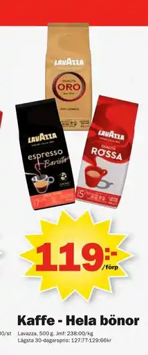 Pekås Kaffe - Hela bönor erbjuda