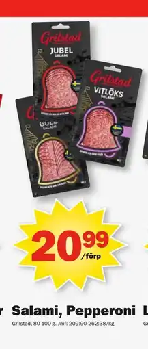 Pekås Salami, Pepperoni erbjuda