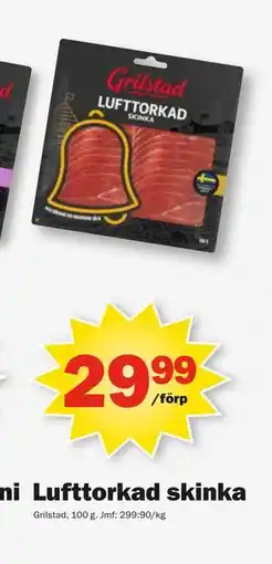 Pekås Lufttorkad skinka erbjuda