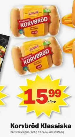 Pekås Korvbröd Klassiska erbjuda