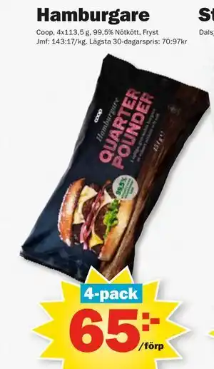 Pekås Hamburgare erbjuda