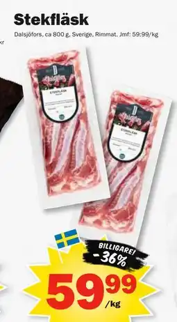 Pekås Stekfläsk erbjuda