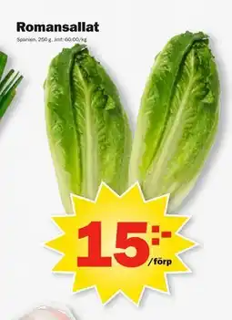 Pekås Romansallat erbjuda