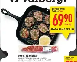 Willys FÄRSK FLÄSKFILÉ, Medlemspris erbjuda