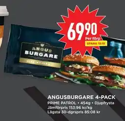 Willys ANGUSBURGARE 4-PACK erbjuda