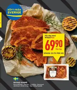 Willys SKIVAD KARRÉ, Medlemspris erbjuda