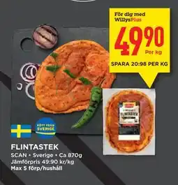 Willys FLINTASTEK, Medlemspris erbjuda