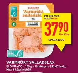 Willys VARMRÖKT SALLADSLAX, Medlemspris erbjuda