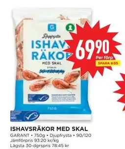 Willys ISHAVSRÄKOR MED SKAL erbjuda