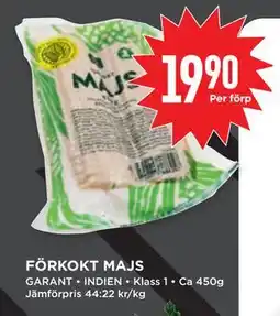 Willys FÖRKOKT MAJS erbjuda