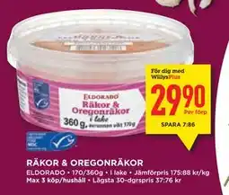 Willys Hemma RÄKOR & OREGONRÄKOR, Medlemspris erbjuda