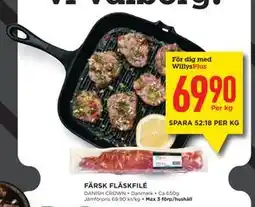 Willys Hemma FÄRSK FLÄSKFILÉ, Medlemspris erbjuda