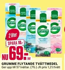 ÖoB GRUMME FLYTANDE TVÄTTMEDEL erbjuda