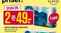 ÖoB GRITE HUSHÅLLSPAPPER erbjuda