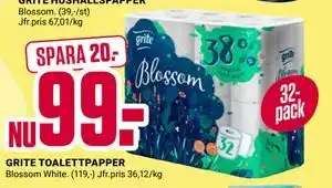 ÖoB GRITE TOALETTPAPPER erbjuda