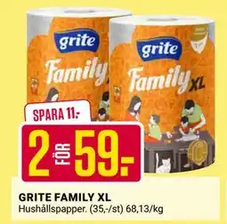 ÖoB GRITE FAMILY XL erbjuda