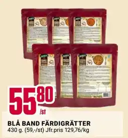 ÖoB BLÅ BAND FÄRDIGRÄTTER erbjuda