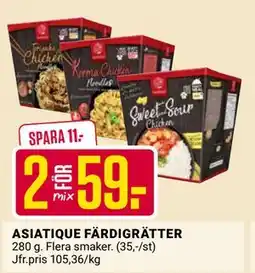 ÖoB ASIATIQUE FÄRDIGRÄTTER erbjuda